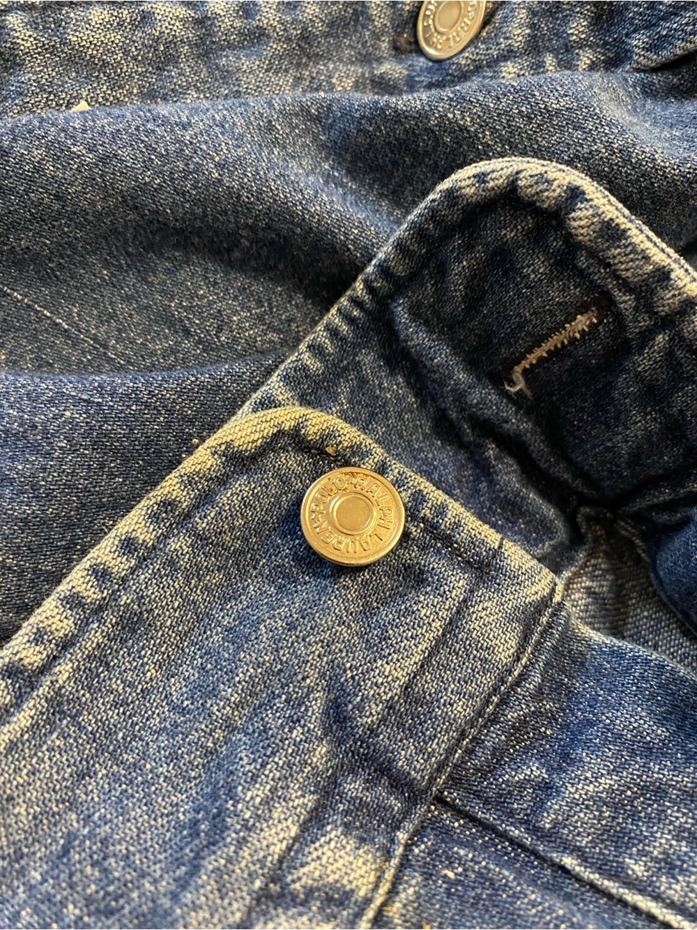 Vintage Polo Ralph Lauren 100% cotton denim button down shirt Made in USA - Picture 10 of 13